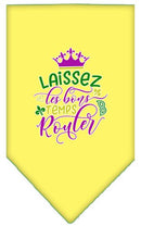 Pet and Dog Bandana Screen Printed, "Laissez Les Bons Temps Rouler"