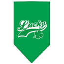 Pet and Dog Bandana Screen Printed,  "Lucky Swoosh"