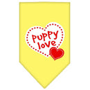 Pet and Dog Bandana Screen Printed, "Puppy Love"