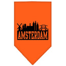 Pet and Dog Bandana Screen Printed, "Amsterdam Skyline"