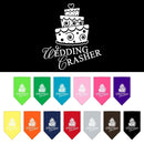 Pet and Dog Bandana Screen Printed, "Wedding Crasher"