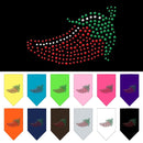 Pet and Dog Bandana Rhinestone, "Chili Pepper"