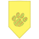 Christmas Pet and Dog Bandana Rhinestone, "Christmas Paw"