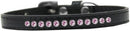 Dog, Puppy & Pet Fashion Collar, "Light Pink Crystal Rimsets"