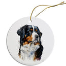 Dog Breed Specific Round Christmas Ornament, "Bernese Mountain Dog"