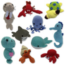 Knit Knacks Organic Cotton Pet & Dog Toys, "Ocean Buddies Group"