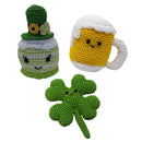 Knit Knacks Organic Cotton Pet, Dog & Cat Toy, "St. Patrick's Day Group" (Choose from 3 options!)