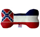 Pet & Dog Plush Bone Toys, "Mississippi State Options" (Available in different pattern options)