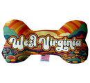 Pet & Dog Plush Bone Toys, "West Virginia State Options" (Available in different pattern options)