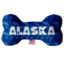 Pet & Dog Plush Bone Toys, "Alaskan Coast" (Set 1 of 2 Alaska State Toy Options, available in different pattern options!)