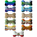 Pet & Dog Plush Bone Toys, "California Mountains" (Set 2 of 3 California State Toy Options, available in different pattern options!)