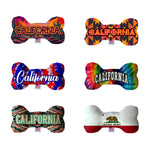 Pet & Dog Plush Bone Toys, "California Desert" (Set 3 of 3 California State Toy Options, available in different pattern options!)