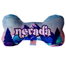 Pet & Dog Plush Bone Toys, "Nevada Mountains" (Set 2 of 2 Nevada State Toy Options, available in different pattern options!)