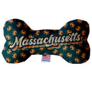 Pet & Dog Plush Bone Toys, "Massachusetts State Options" (Available in different pattern options)