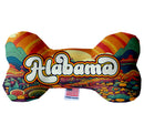 Pet & Dog Plush Bone Toys, "Alabama Mountains" (Set 2 of 2 Alabama State Toy Options, available in different pattern options!)