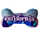 Pet & Dog Plush Bone Toys, "California Mountains" (Set 2 of 3 California State Toy Options, available in different pattern options!)