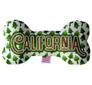 Pet & Dog Plush Bone Toys, "California Mountains" (Set 2 of 3 California State Toy Options, available in different pattern options!)