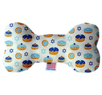 Hanukkah Pet & Dog Plush Bone Toy, "Hanukkah Jelly Donuts"