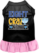 Hanukkah Pet, Dog and Cat Dress Screen Printed, "Eight Crazy Nights"