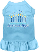 Hanukkah Pet, Dog and Cat Dress Screen Printed, "Love and Light"