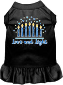 Hanukkah Pet, Dog and Cat Dress Screen Printed, "Love and Light"