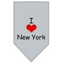Pet and Dog Bandana Screen Printed, "I Heart NY"