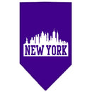 Pet and Dog Bandana Screen Printed, "New York Skyline"