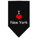 Pet and Dog Bandana Screen Printed, "I Heart NY"