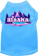 Pet Dog & Cat Screen Printed Shirt, "Alaska Alpine Pawscape"