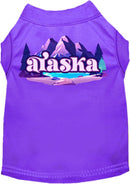 Pet Dog & Cat Screen Printed Shirt, "Alaska Alpine Pawscape"