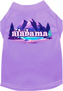 Pet Dog & Cat Screen Printed Shirt, "Alabama Alpine Pawscape"