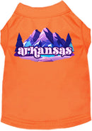 Pet Dog & Cat Screen Printed Shirt, "Arkansas Alpine Pawscape"