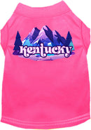 Pet Dog & Cat Screen Printed Shirt, "Kentucky Alpine Pawscape"