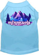 Pet Dog & Cat Screen Printed Shirt, "Minnesota Alpine Pawscape"