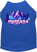 Pet Dog & Cat Screen Printed Shirt, "Montana Alpine Pawscape"