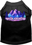 Pet Dog & Cat Screen Printed Shirt, "North Carolina Alpine Pawscape"