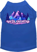 Pet Dog & Cat Screen Printed Shirt, "North Carolina Alpine Pawscape"