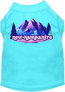 Pet Dog & Cat Screen Printed Shirt, "New Hampshire Alpine Pawscape"