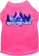 Pet Dog & Cat Screen Printed Shirt, "New Mexico Alpine Pawscape"