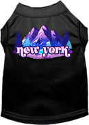 Pet Dog & Cat Screen Printed Shirt, "New York Alpine Pawscape"