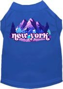 Pet Dog & Cat Screen Printed Shirt, "New York Alpine Pawscape"