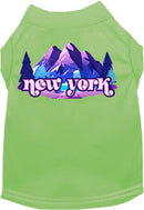 Pet Dog & Cat Screen Printed Shirt, "New York Alpine Pawscape"