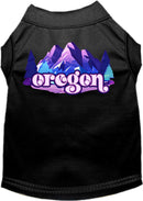 Pet Dog & Cat Screen Printed Shirt, "Oregon Alpine Pawscape"