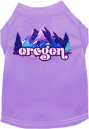 Pet Dog & Cat Screen Printed Shirt, "Oregon Alpine Pawscape"