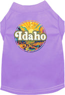 Pet Dog & Cat Screen Printed Shirt, "Idaho Trippy Peaks"