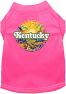 Pet Dog & Cat Screen Printed Shirt, "Kentucky Trippy Peaks"