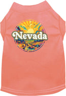 Pet Dog & Cat Screen Printed Shirt, "Nevada Trippy Peaks"