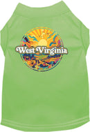 Pet Dog & Cat Screen Printed Shirt, "West Virginia Trippy Peaks"