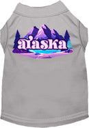 Pet Dog & Cat Screen Printed Shirt, "Alaska Alpine Pawscape"