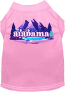 Pet Dog & Cat Screen Printed Shirt, "Alabama Alpine Pawscape"